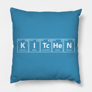 Kitchen (K-I-Tc-He-N) Periodic Elements Spelling Pillow