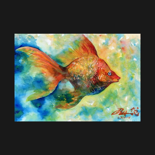Fish painting by darrenyeoart