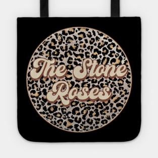 Retro Music Stone Personalized Name Circle Birthday Tote