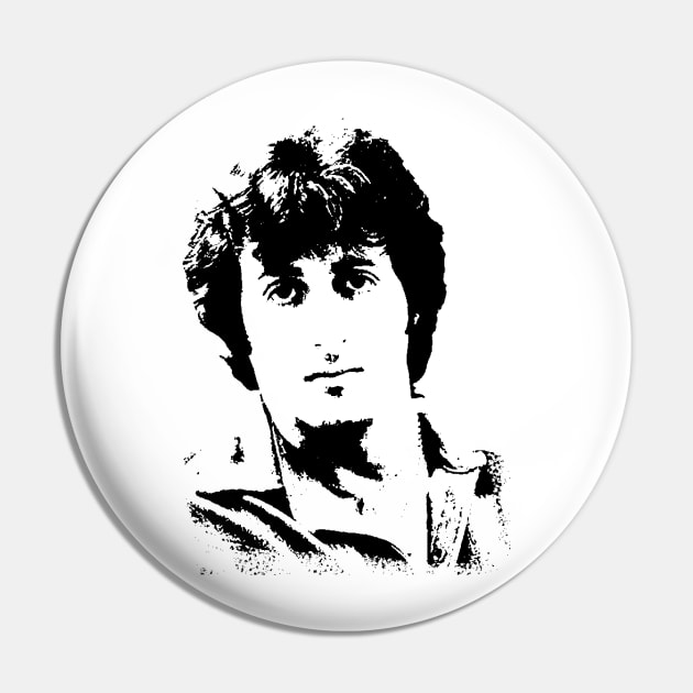 Sylvester Stallone Pop Art Portrait Pin by phatvo