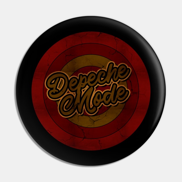 Circle Retro Depeche Mode Pin by Electric Tone