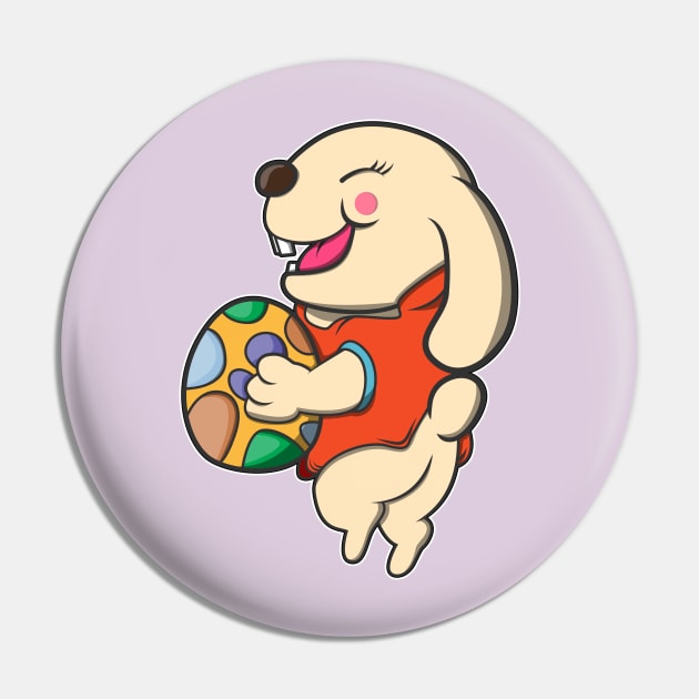 Hot Easter Bunny Pin by FamiLane
