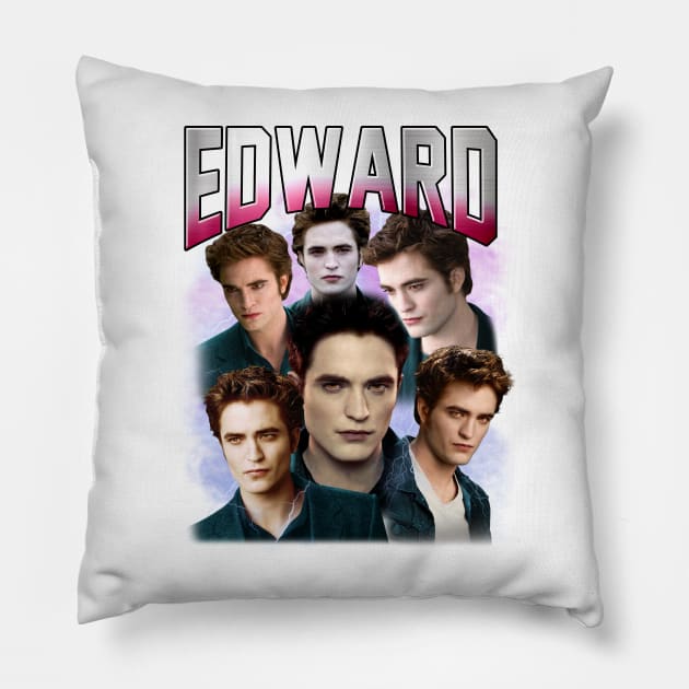 Edward Cullen , Robert Pattinson, Twitlight Movie Pillow by Stephensb Dominikn