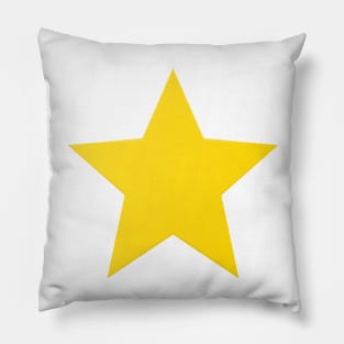 Yellow Star, Shiny Star Pillow