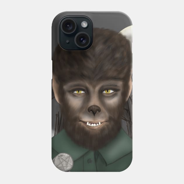 The Wolf Man Phone Case by KataMartArt