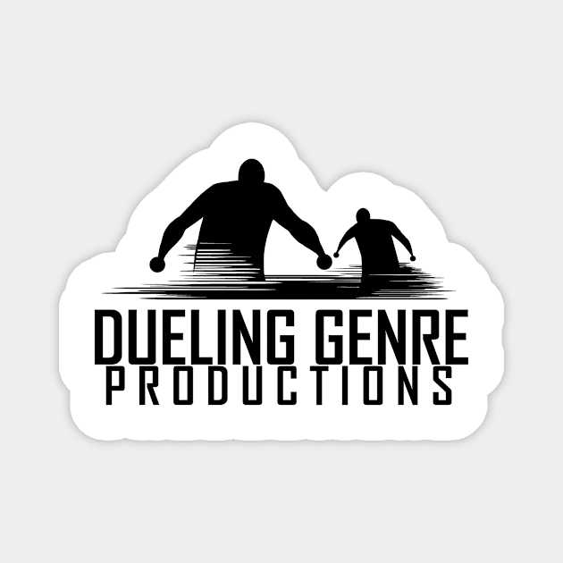 Dueling Genre Black Logo Magnet by Dueling Genre