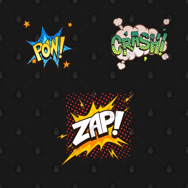 Comic Book Funny Sound Effects Pack by PosterpartyCo
