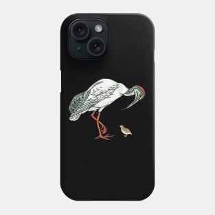 Australian Bin Chicken with Button Quail Phone Case