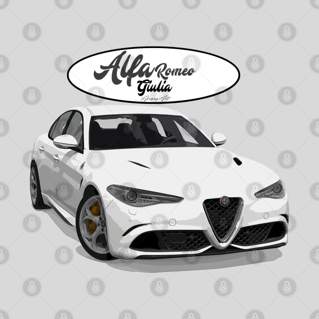 ALFA ROMEO Giulia Bianco by PjesusArt