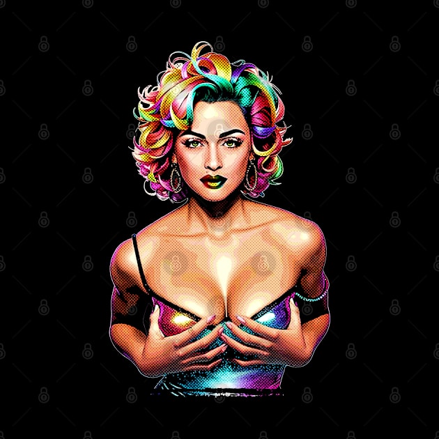 Madonna Pop Art Halftone Retro by Mr.FansArt