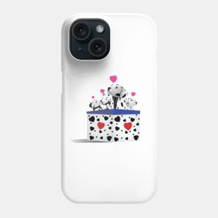 Puppy Dalmatian Valentine Phone Case