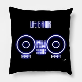 Life is a mix glow Pillow