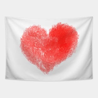 Valentine Red Heart Shape Tapestry