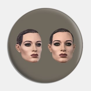 Mannequin heads oddcore Pin