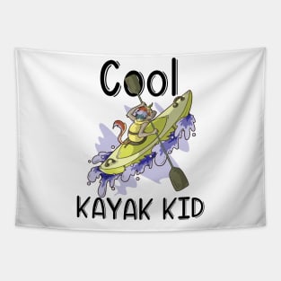 Kayak River Rafting Kids Gift Canoe Unicorn for Son Daughter Tapestry