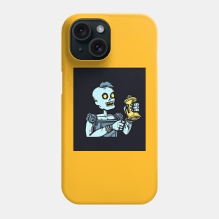 Zombie clutching a beer can Phone Case