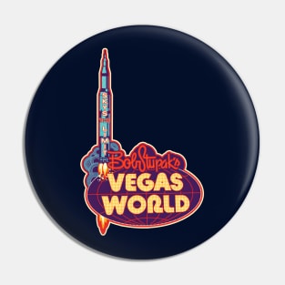 Vintage Vegas World Hotel and Casino Sign Las Vegas Pin