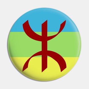 Amazigh Flag - Berber Design - Tifinagh - Amazigh Design - Berber Flag Pin