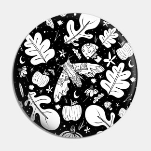 Black and white moths and autumn Pin