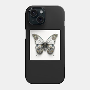 Beautiful Butterfly made from tech components #1 of 6 Phone Case