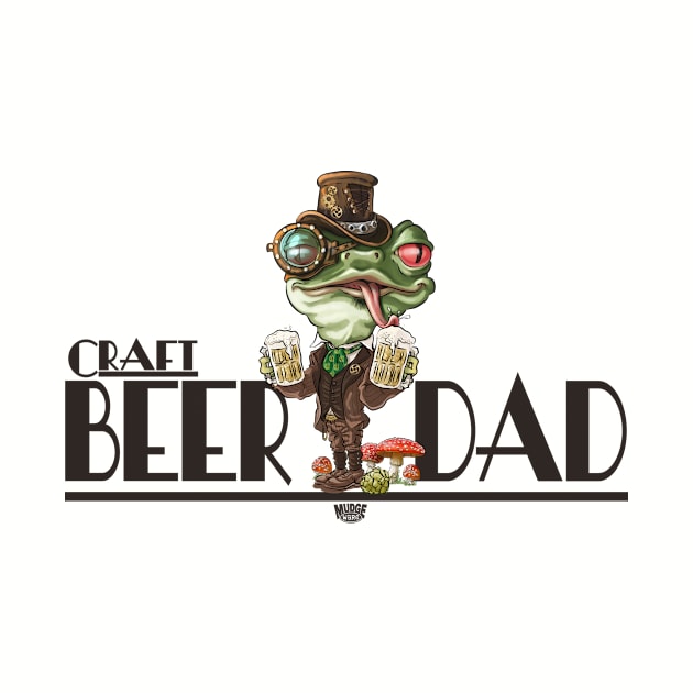 Craft Beer Frog Dad by Mudge