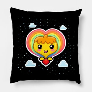 Cute Kawaii Pride Rainbow Couple Pillow