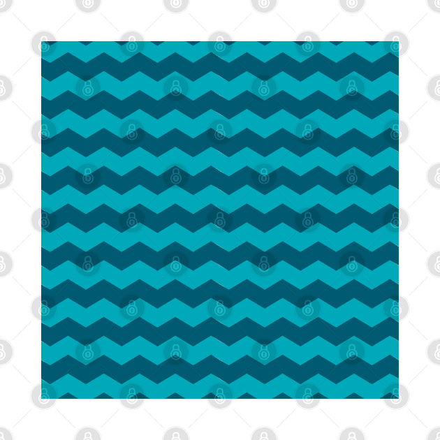 Teal Chevrons by PSCSCo