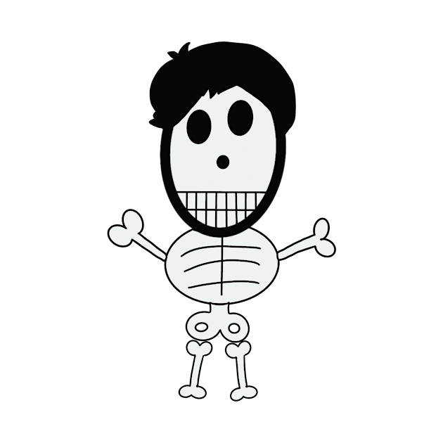 Cute skeletons doodle style by Sumet