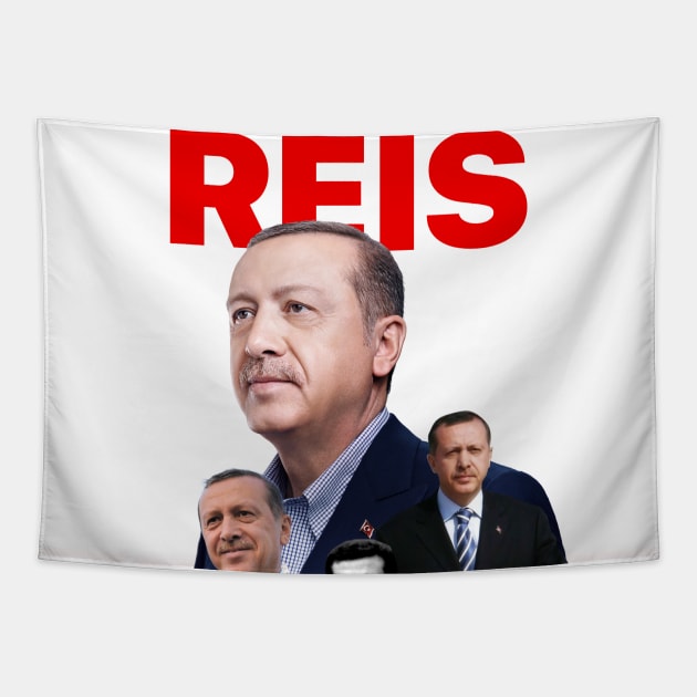 Reis - Recep Tayyip Erdogan | Türkiye Tapestry by ErdiKara