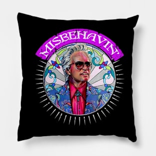 misbehavin retro new design baby billy Pillow