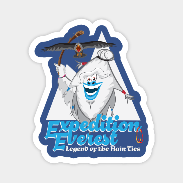 Expediton Everest - Legend of the Hair Ties Magnet by WearInTheWorld