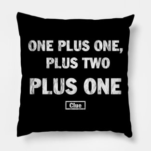 One Plus One Plus Two - Vintage Pillow