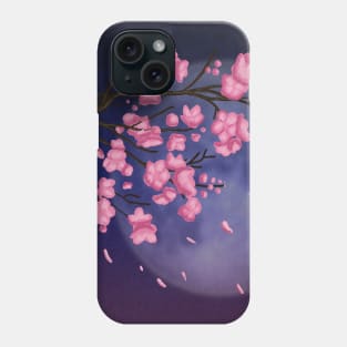 Falling Cherry Blossoms Phone Case