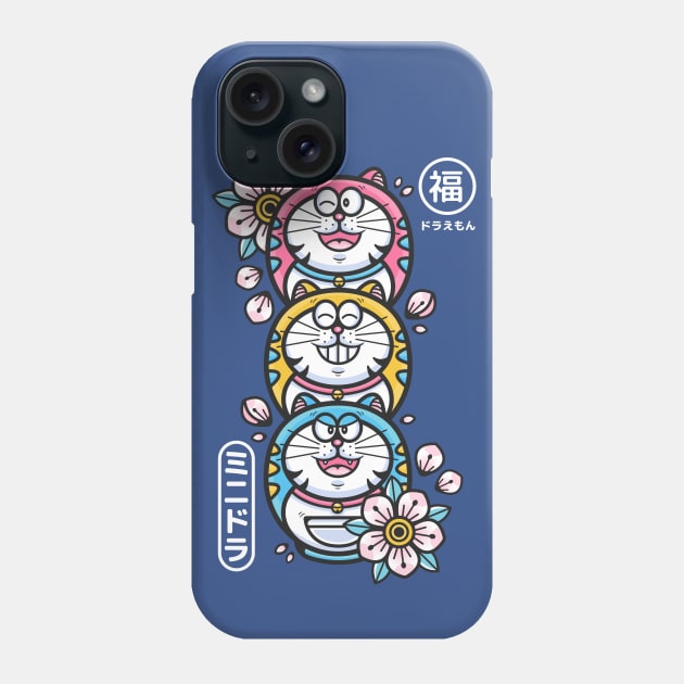 Daruma Totem Mini-Dora Phone Case by Bear Noise