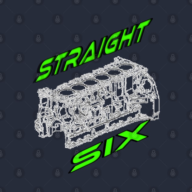 Engine Block Straight 6 (Green) by CarEnthusast