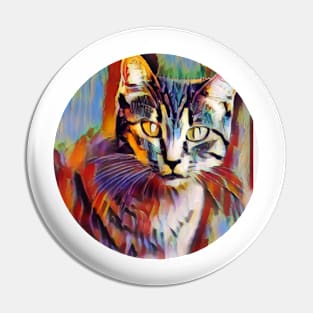 Agile floppy cat Pin