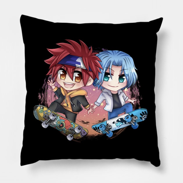 Sk8te for fun Pillow by Yunuyei's Store