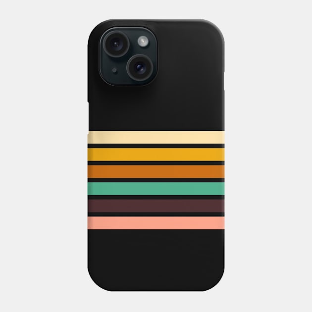 Minimal Retrowave Aesthetic Striped Phone Case by edmproject