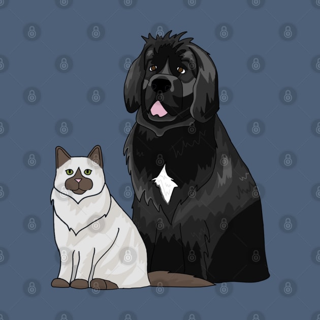 Cat and Dog by MoggyCatDesigns