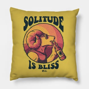 Solitude Is Bliss Pillow