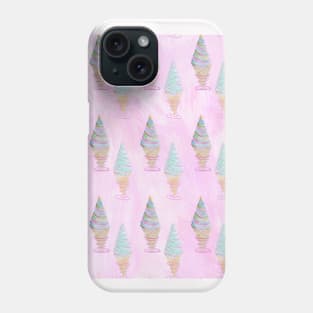 Ice Cream Neck Gator Rainbow Waffle Cone Sundae Phone Case