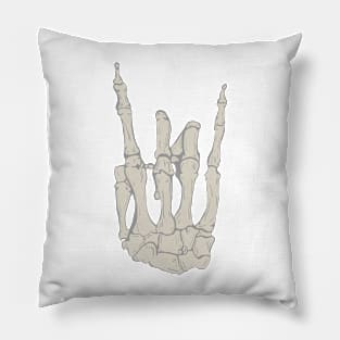 Vintage Rock on Bones Pillow