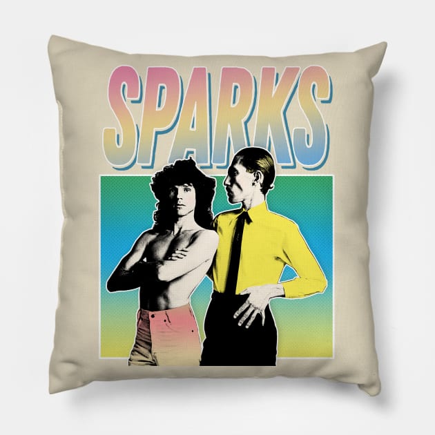 Sparks - Vintage Style Aesthetic Design Pillow by DankFutura