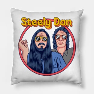 Retro Style Steely Dan Cartoon Design Pillow