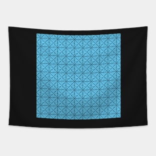 Blue Web Pattern Tapestry