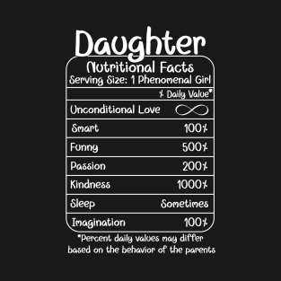 Daughter Nutritional Facts (for Dark Shirts) T-Shirt