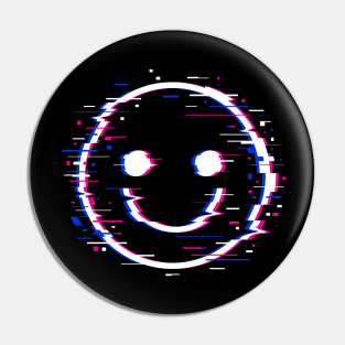 Glitch Face Pin