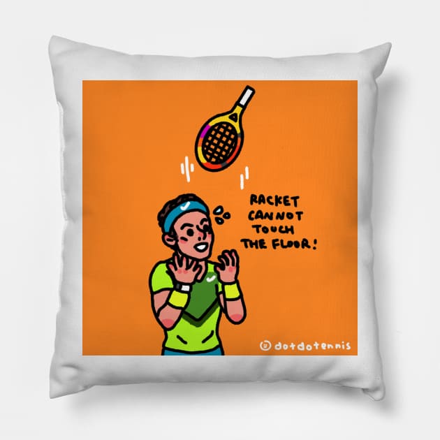 Rafa be careful LOL Pillow by dotbyedot