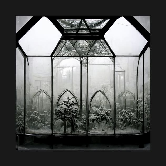 Haunted Greenhouse Spooky Halloween by Moon Art