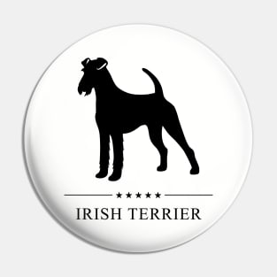 Irish Terrier Black Silhouette Pin